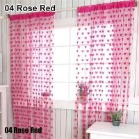 ราคา SPDD 1Pcs สีสันสดใส ม่านผ้าทอ 100x200CM รูปแบบความรักโรแมนติก ม่านเส้นเชือก ทนทานต่อการใช้งาน สายตกแต่งรูปหัวใจ ผ้าม่านบางประตูหน้าต่าง สำหรับตกแต่งบ้านในห้องนั่งเล่น (25584286041)