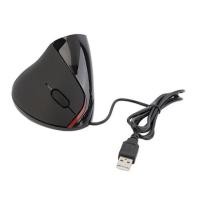 ราคา เมาส์เพื่อสุขภาพมือ เมาส์แนวตั้ง กันนิ้วล็อค 2 4G Wire Vertical USB 6 Keys Mouse Ergonomic Design Optical 2400DPI Mice (18295152289)