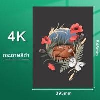 ราคา กระดาษแข็งสีดำ ขนาด A4 หนา 4K สำหรับงานฝีมือ DIY ของเด็กอนุบาล กระดาษวาดภาพสีน้ำสีดำ กระดาษวาดภาพขนาด A3 กระดาษวาดภาพ (24662298540)
