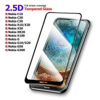 ราคา กระจกนิรภัยสำหรับ Nokia G50 G20 G10 X10 X20 X30 XR20 C10 C20 Plus C30ครอบคลุมเต็มหน้าจอป้องกันฟิล์มสำหรับ Nokia X100 G300 9H Protector (12037327163)