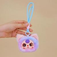 ราคา ZJT Baby Three Plush Dolls Colorful Cat Head Stuffed Toys Keychain pendant For Kids Collection gifts JTZ (24985542820)