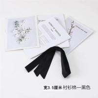 ราคา เข็มขัดผ้าลินินเชือกผูกโบว์สีดำ เข็มขัดรัดเอว ชุดเดรส เข็มขัดตกแต่ง ผ้าชีฟอง เข็มขัดผูกโบว์ เข็มขัดผูกโบว์ (23947573025)
