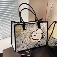 ราคา กระเป๋าผ้าใบทรงสี่เหลี่ยมจัตุรัสสำหรับใส่หนังสือขนาดใหญ่สำหรับนักเรียน กระเป๋าสะพายไหล่ข้างเดียวแบบลำลองสำหรับผู้หญิง กระเป๋าสะพายข้างแบบลำลอง (24187128705)