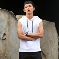 ราคา LIVE GREAT LIVE GREAT丨เทรนด์ของเสื้อกั๊กผู้ชายมีฮู้ดที่ไม่มีหมวกเสื้อยืดแขนกุดเสื้อกล้ามมีฮู้ดเสื้อกันหนาวแขนกุดของผู้ชาย (21969401674)