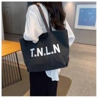 ราคา MOUSSON กระเป๋าทรงโท้ตลายพิมพ์โมโนแกรมเทรนด์ความจุมากแฟชั่นของผู้หญิงกระเป๋าผ้าใบแรลลี่กระเป๋าสะพายไหล่ของผู้หญิง (25174908471)