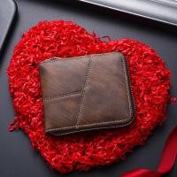 ราคา กระเป๋าสตางค์ใบสั้นสำหรับผู้ชายแบบใหม่ สไตล์ลำลอง ความจุขนาดใหญ่ ช่องใส่บัตรหลายช่อง กระเป๋าสตางค์แบบมีซิปสไตล์เรโทรสำหรับผู้ชาย MenBense (25333180038)