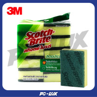 ราคา 3M แผ่นใยขัด ฟองน้ำ ล้างจาน เบอร์ 96 ขนาด 3X4 นิ้ว สีเขียว (25210346474)