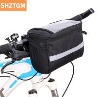 ราคา COD SHZTGM กระเป๋าด้านหน้าหุ้มฉนวนกันความร้อนสำหรับขี่จักรยานจักรยาน MTB กระเป๋าใส่ตะกร้าตะกร้ากระเป๋าเก็บความเย็นพร้อมแถบสะท้อนแสง (24910394117)