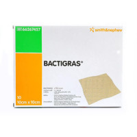 ราคา ผ้าก๊อซปิดแผลแบบฆ่าเชื้อ BACTIGRAS SMITH NEPHEW 10 X 10 CM (23809531991)
