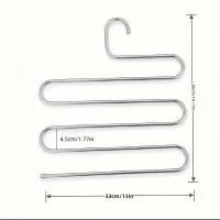 ราคา ไม้แขวนกางเกงสแตนเลส 5 ชั้นสำหรับจัดเก็บเสื้อผ้ากางเกงยีนส์ (25368573299)