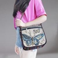 ราคา S way Lady Crossbody Shoulder Bag Phone Purse Handbag Pouch Ethnic Style Embroidered Messenger Bag Retro Canvas Bag (24496916688)