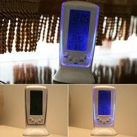 ราคา LED Digital Table Alarm Snooze นาฬิกายามค่ำคืนเครื่องแสดงเทอร์โมมิเตอร์ GC TH GC TH (24588386659)