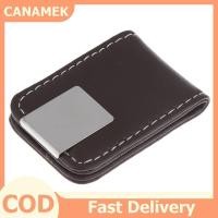 ราคา CANAMEK 1ชิ้นกระเป๋าสตางค์หนัง PU กระเป๋าแม่เหล็กกระเป๋าใส่บัตรเครดิตธุรกิจ (25266357882)