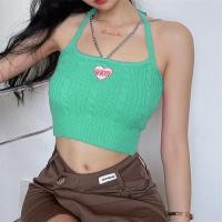ราคา เสื้อกั๊กไหมพรมลายหัวใจปักลายตัวอักษรสไตล์หวานและเผ็ดร้อนสำหรับฤดูร้อนใหม่ เสื้อกล้ามสายเดี่ยวสำหรับผู้หญิง เสื้อชั้นในสีลูกกวาด (25384198355)