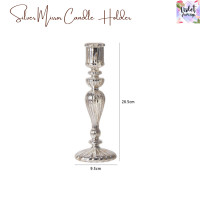 ราคา Violet Flamingo เชิงเทียนสุดเก๋ Silver Mirror Candle Holder เชิงเทียนแก้วสีเงิน ใช้สำหรับใส่เทียนประกับตกแต่งห้อง (24094143634)
