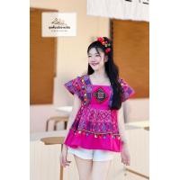ราคา เสื้อเด็กดอย เสื้อดอย เสื้อระบายแต่งพู่ สไตล์เกาหลี สินค้ามีพร้อมส่ง (12103520348)
