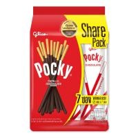 ราคา แพ็ก 7 ซอง Glico Pocky ป๊อกกี้ แชร์แพ็ก รสช็อกโกแลต 140g สตรอเบอร์รี่ 133g (25474135800)