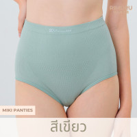 ราคา MIKI กางเกงในเอวสูง ผ้าทอญี่ปุ่น ฟรีไซส์สะโพก34 37นิ้ว กางเกงในเอวไม่ม้วน (20912980981)