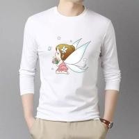 ราคา ขาว ดำ เสื้อยืดแขนยาวผ้านิ่มเด้ง เสื้อแขนยาวแฟชั่น ใส่ได้หญิงและชาย TL307 (21419775947)