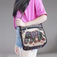 ราคา S way Lady Crossbody Shoulder Bag Phone Purse Handbag Pouch Ethnic Style Embroidered Messenger Bag Retro Canvas Bag (24496916684)