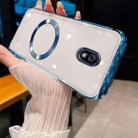 ราคา ปลอกสำหรับ Samsung J7โปรซัมซุง J730ซัมซุง J7 2017เคสกรอบใสขอบสีทองแบบนิ่มพร้อมวงแหวนตัวดูดแม่เหล็กกรอบป้องกันโทรศัพท์กันกระแทก (23874923858)