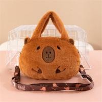 ราคา HUIIUH กระเป๋าตุ๊กตา Capybara สะพายข้างสำหรับเด็กกระเป๋าน่ารักเด็กผู้หญิงกระเป๋าถือสะพายไหล่กระเป๋าผ้ากำมะหยี่ (24158122031)