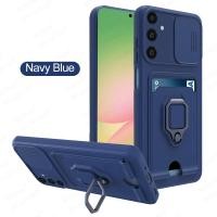 ราคา สำหรับ Samsung Galaxy A56เคสซิลิโคนป้องกันฝาสไลด์สำหรับ SamsungA56 5G Samsang ที่ยึดแบบห่วงกระเป๋าเงินใส่บัตรสำหรับรถยนต์ GalaxyA56กันกระแทก56 56A (24157208982)