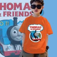ราคา THOMAS Childrens Short Sleeves THOMAS and FRIENDS Trainเสื้อคอกลมแขนสั้นคอกลมผลิตจากผ้าคอตตอนทำความสะอาดง่าย 100 150CM เสื้อยืดพิมพ์คุณภาพสูง (23156331721)