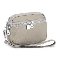 ราคา กระเป๋าสตางค์ผู้หญิงหนังแท้ขนาดเล็ก จุของได้เยอะ กระเป๋าสตางค์แบบมีซิปสองข้าง กระเป๋าสะพายมือแบบใช้งานได้หลายวิธี (25065849620)