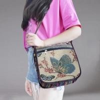 ราคา S way Lady Crossbody Shoulder Bag Phone Purse Handbag Pouch Ethnic Style Embroidered Messenger Bag Retro Canvas Bag (24496916680)