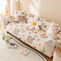 ราคา เบาะโซฟา ผ้าคลุมโซฟา ผ้าปูโซฟา เสือปูโซฟา กันฝุ่นปกปิดรอยเปื้อนแต่งโซฟาให้สวยงาม ลายการ์ตูน (24206908945)