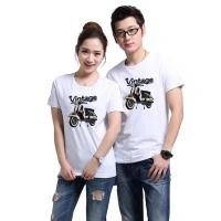 ราคา เสื้อยืดวินเทจ ลายรถเวสป้า ยุค70 OD04 (23116713293)