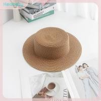 ราคา Heabety Fashion Summer Women Wide Brim Natural Straw Hat Chapeau Female Sun Hats Boater Panama Beach Hat (24084890500)