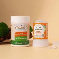 ราคา สารส้มระงับกลิ่นกายพัสวี เซตแป้งและสติ๊ก Pasavee Alum Deodorant Powder Stick Set (24639245979)