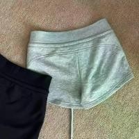 ราคา กางเกงขาสั้นกีฬาเอวต่ำสำหรับผู้หญิงไซส์ใหญ่ สีเทา กางเกงขายาวทรงตรง สีดำ กางเกงขายาวลำลองสำหรับฤดูร้อน (25303456616)