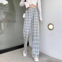 ราคา กางเกงขายาวทรงตรงเอวสูงลายสก็อตสีแดง กางเกงขายาวทรงหลวมสบายๆ สำหรับผู้หญิง ฤดูใบไม้ผลิและฤดูร้อน 2025 รุ่นใหม่ กางเกงขายาวทรงตรงเพื่อการลดน้ำหนัก (24773530861)