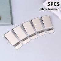 ราคา GlamourGetaway 5ชิ้นคลิปหนีบเงินแบบโลหะบางเรียบง่ายแบบพกพาได้คลิปหนีบนามบัตรอเนกประสงค์สำหรับผู้ชายกระเป๋าใส่นามบัตรกระเป๋าเงินที่หนีบเงินสด (25324926277)