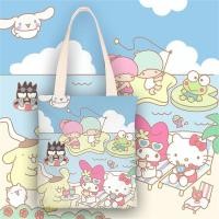 ราคา PIYU Fashion Tote Bag Cute Hello Kitty Tote Bag Japanese Trendy Sanrio Cartoon Tote Bag Large Capacity Canvas Tote Bag Multi Style Canvas Bag (23405164519)