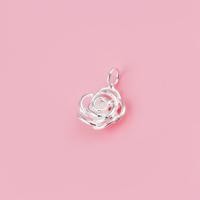 ราคา จี้รูปดอกกุหลาบ S925 เงินแท้ จี้รูปดอกไม้ ทำมือ สร้อยข้อมือคริสตัลไข่มุก วัสดุที่ใช้ในงานฝีมือ DIY (24784632535)