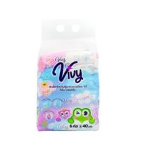 ราคา วีวี่ vivy ทิชชู่เปียก 1 แพ็ค 6 ห่อ ผ้าเปียก vivy 1 แพ็ค ยกลัง 6 แพ็ค (19564923606)