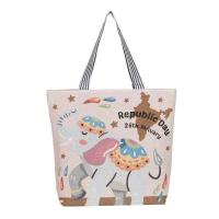 ราคา HNQH Embroidered Fashion Canvas Bag Large Capacity Womens Bag Large Capacity Handheld Shopping Bag (24387111834)