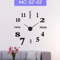 ราคา SZ 02 นาฬิกาติดผนังเล็ก ตกแต่งบ้าน นาฬิกาติดผนังแบบสติ๊กเกอร์ DIY (25566908735)