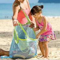 ราคา Mesh Beach Bag Extra Large Beach Bags and Totes Tote Backpack Toys Towels Sand Away EMERIT (22604546024)