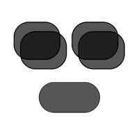 ราคา ม่านบังแดดรถยนต์แบบ 3D Mesh โปร่งแสง 1 ชุด 5 ชิ้น จุ๊บยางติดกระจก แผ่นบังแดดในรถยนต์แบบพับเก็บได้ (25350606395)