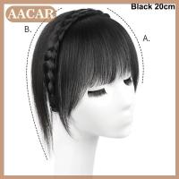 ราคา AACAR ที่คาดผมแบบถักเปียผมหน้าม้าสังเคราะห์สำหรับผู้หญิงปอยผมปลอมแบบธรรมชาติ (24617101069)