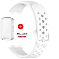 ราคา สายนาฬิกาซิลิโคนพร้อมเคสใสสำหรับ Huawei Band 10 Strap Huawei Band 9 Strap Huawei Band 8 Strap สำหรับ Huawei Band10 Band9 Band8 สายนาฬิกาซิลิโคนพร้อมเคสใสสำหรับเปลี่ยนสาย (24110717052)
