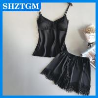 ราคา SHZTGM ชุดนอนลูกไม้คอวีเซ็กซี่สำหรับผู้หญิงชุดนอนชุดชั้นในชุดนอนแบบลำลอง (22492995703)