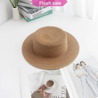 ราคา SHENHAO2 Fashion Summer Women Wide Brim Natural Straw Hat Chapeau Female Sun Hats Boater Panama Beach Hat (23921514802)
