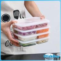 ราคา ClickBuy ห้องครัวตู้เย็นกล่องเก็บของสด กล่องพลาสติกใส อเนกประสงค์ 4 ช่อง พร้อมฝาปิด Food storage box (21158585659)