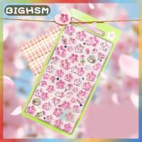 ราคา BIGHSM สติกเกอร์แปะ3D ลายดอกซากุระสีชมพูสติกเกอร์ตกแต่งไดอารี่แบบทำมือสติกเกอร์ตกแต่งสมุดบันทึกสติกเกอร์น่ารักๆ (24551519895)